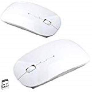 2.4 GHz 2.4G Wireless Optical Mouse Mice USB Receiver For Laptop PC White
