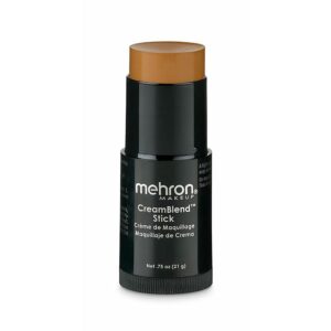 Mehron Makeup CreamBlend Stick | Face Paint, Body Paint, & Foundation Cream Makeup| Body Paint Stick .75 oz (21 g) (Dark 0)