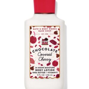 Bath & Body Works BBW And Chocolate Covered Cherry Lotion 236 Ml, RED