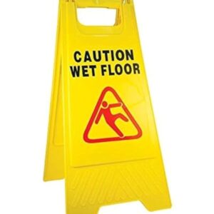 Hasanat Essentials Foldable Caution Wet Floor Sign Board