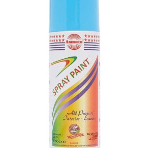 Asmaco All Purpose Interior and Exterior Spray Paint, Light Blue