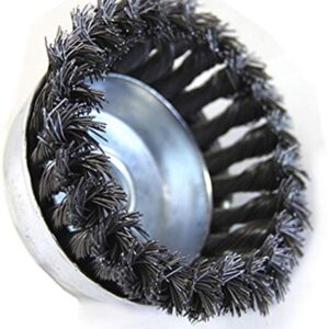 M8 100mm Xm14 Knotted (twisted) Wire Wheel Cup Brush