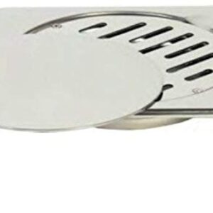 STAINLESS STEEL 20 x 20 BATHROOM SHOWER FLOOR DRAIN