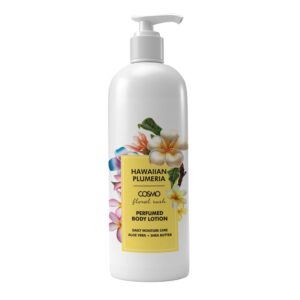CD COSMO DESIGNS Desgins Floral Rush Hawaiian Plumeria Body Lotion 480ml, Daily Moisture Care, Aloe Vera + Shea Butter, All Skin Types