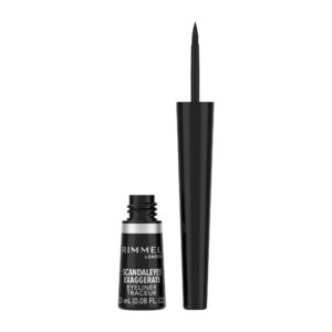 Rimmel London Scandaleyes Exaggerate Eyeliner - 001 Black, 2.5 ml