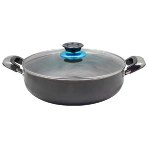 Kawashi Aluminum Sauce Pot with Glass Lid (28cm)