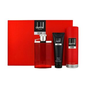 Alfred Dunhill Men Desire Red EDT, 100ML, Shower Gel, 90ML + BODY SPRAY, 195ml