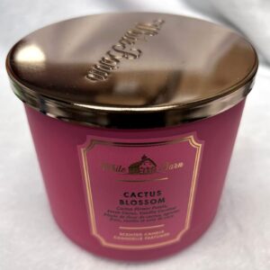 Bath & Body Works and White Barn 3-Wick Candle w/Essential Oils - 14.5 oz - 2021 Core Scents! (Cactus Blossom)