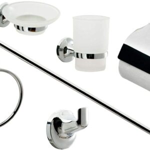 Other Stainless Steel Modern Chrome Silver Bathroom Hardware Set
