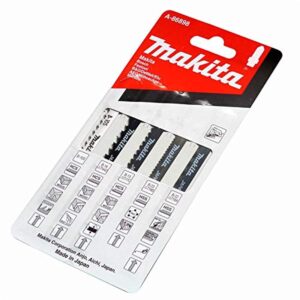 Makita Jigsaw Blade (Set of 5 Piece, A86898, Black)