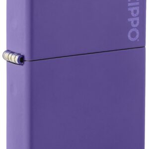 Zippo 237Zl Classic Logo Matte Windproof Lighter, Purple, One Size