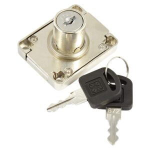 Drawer Lock | Chrome Plated | Steel | Silver | 22 mm
