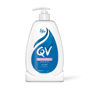 QV Skin Lotion UK version , 500ml - Lightweight Hydration for Dry and Sensitive Skin, Fragrance-Free, Dermatologist Recommended - Package May Vary