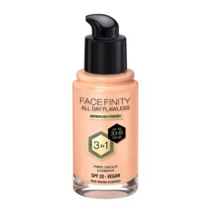 Max Factor Facefinity All Day Flawless Foundation - N45 Warm Almond, 30ml