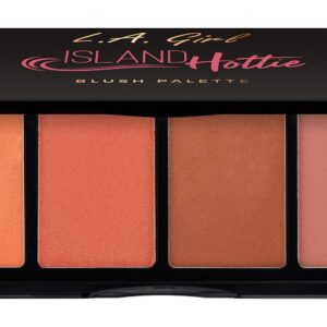 L.A. Girl Fanatic Blush Palette, Island Hottie Corals, 16 g