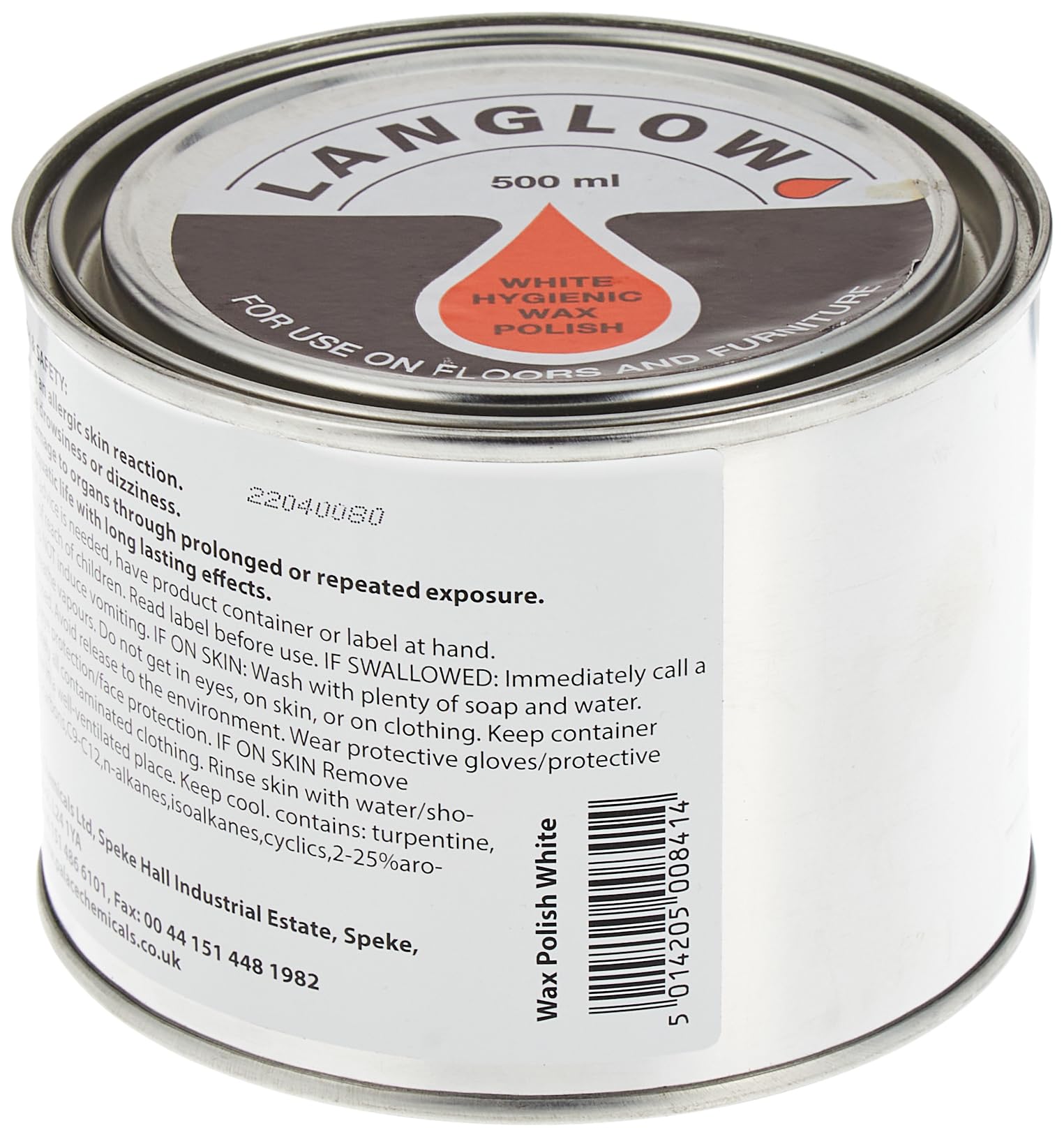 Langlow Wax Polish 500 ml, White