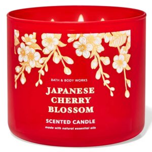 Bath & Body Works Japanese Cherry Blossom 3-Wick Candle - 411g