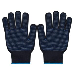 Power Tool Cotton Single Sided Polka Dot Gloves - Blue